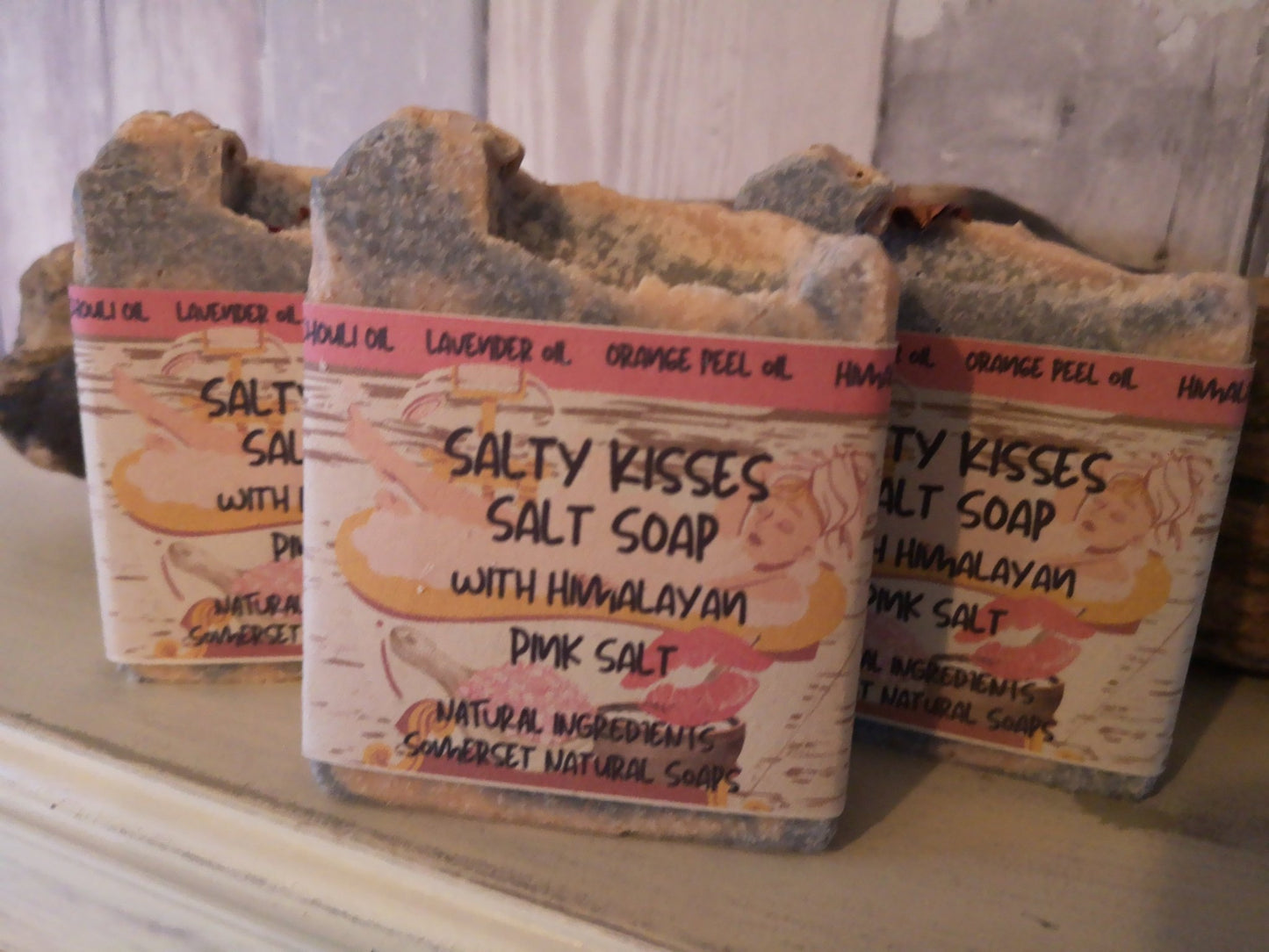 Salty Kisses Sea Salt Soap - Herbalshire Handmade Herbal Products