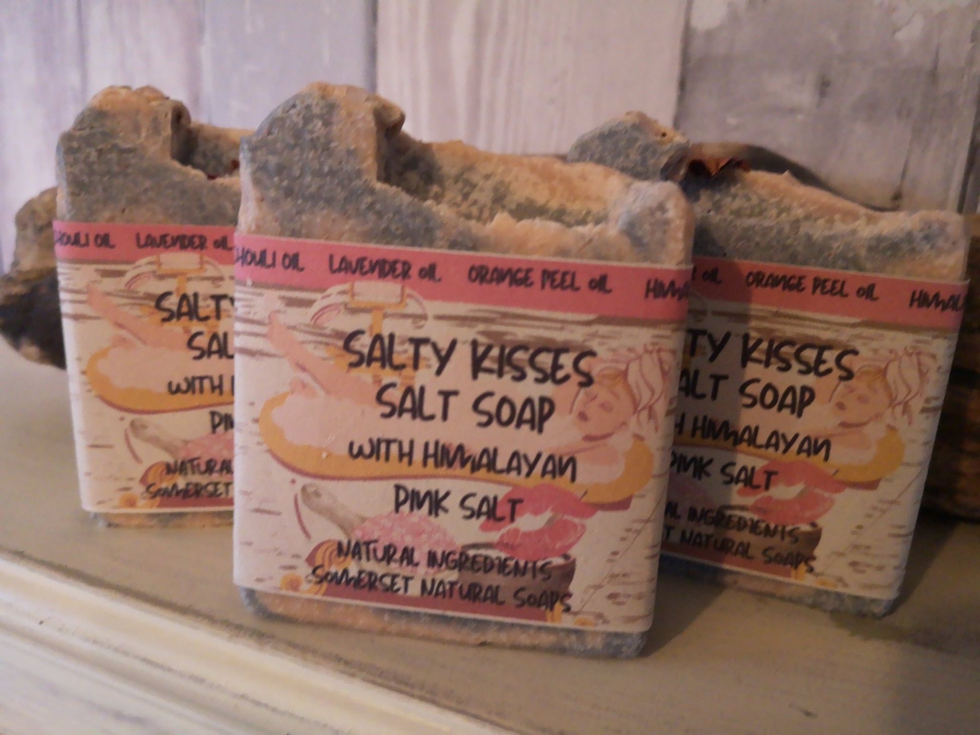 Salty Kisses Sea Salt Soap - Herbalshire Handmade Herbal Products
