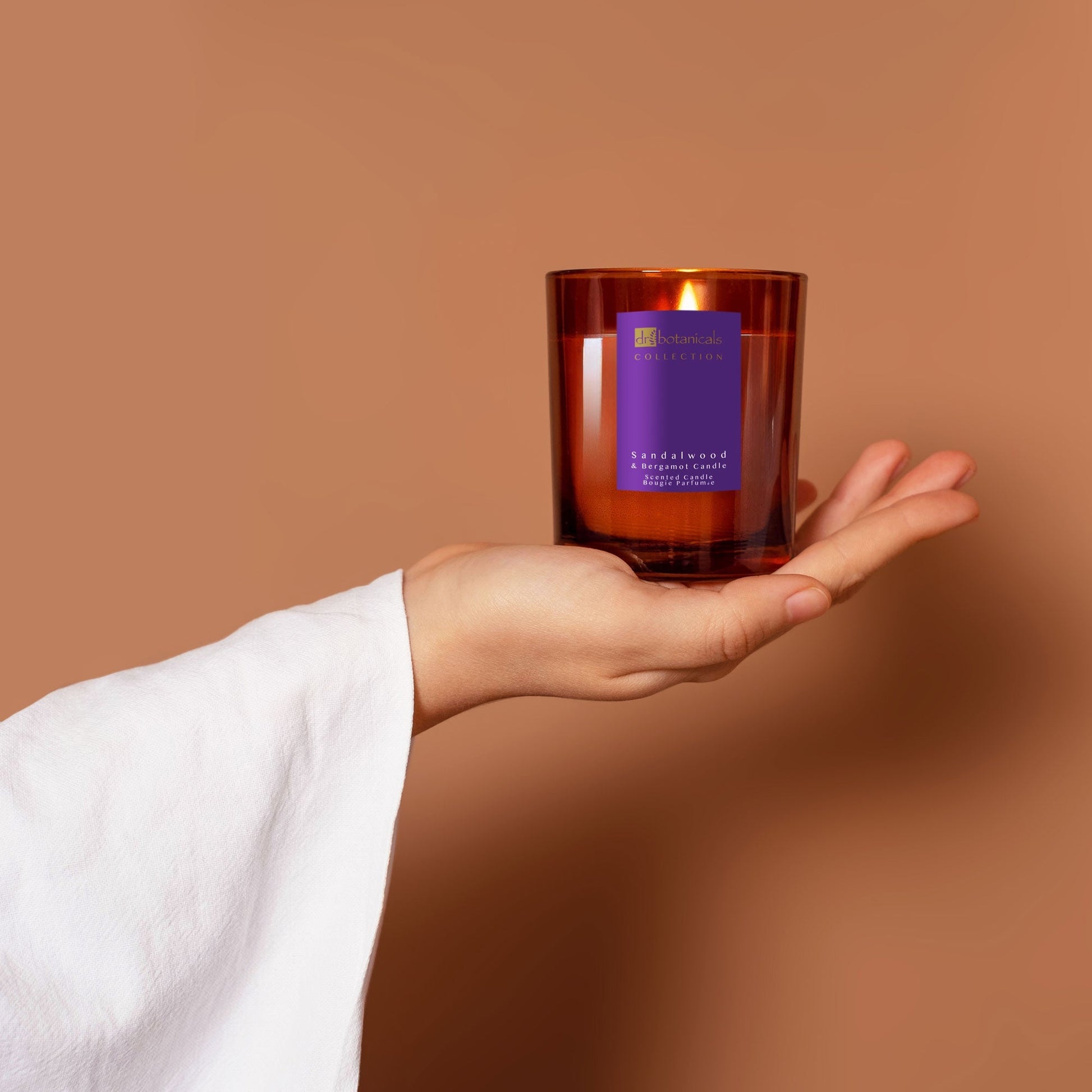 Sandalwood & Bergamot Candle 200g - Herbalshire Handmade Herbal Products