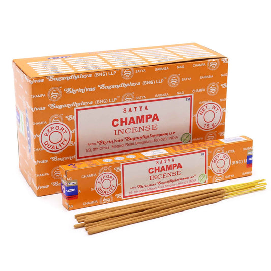 Satya Incense 15gm -  Champa - Herbalshire Handmade Herbal Products
