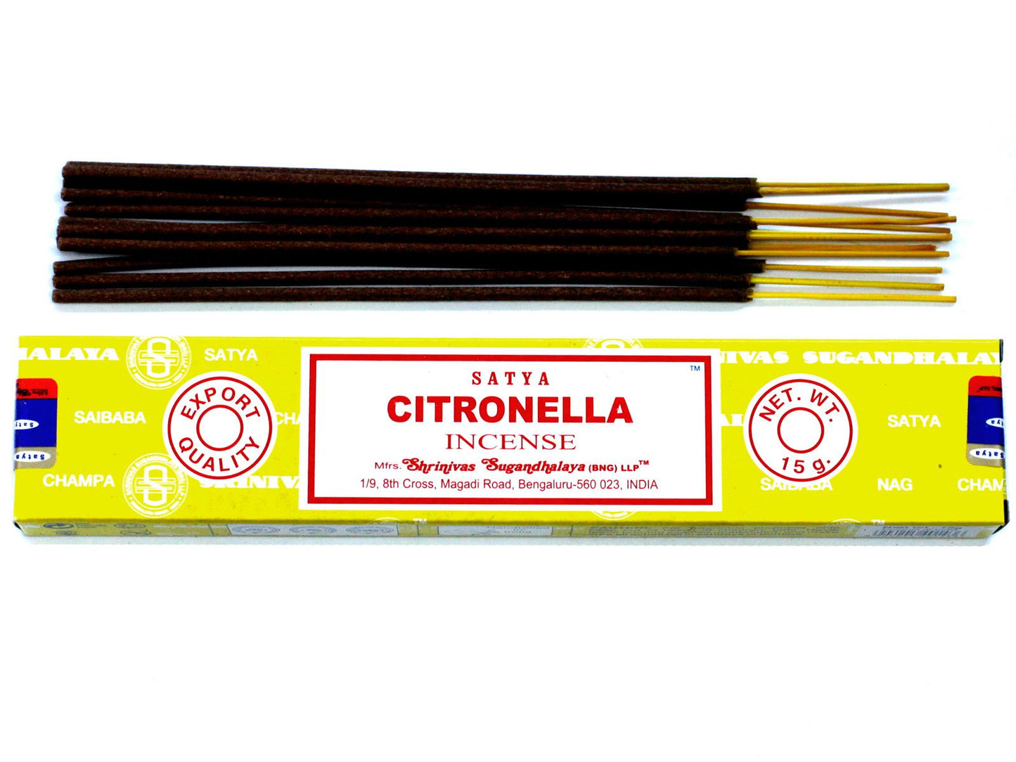 Satya Incense 15gm -  Citronella - Herbalshire Handmade Herbal Products
