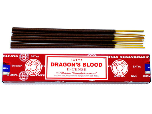 Satya Incense 15gm -  Dragon Blood - Herbalshire Handmade Herbal Products