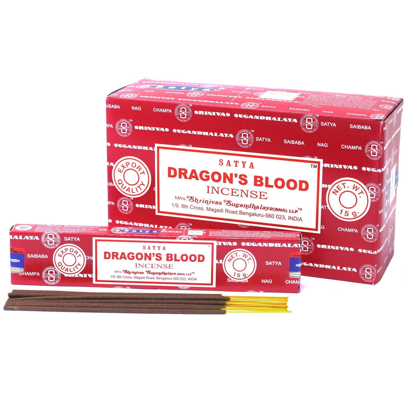 Satya Incense 15gm -  Dragon Blood - Herbalshire Handmade Herbal Products