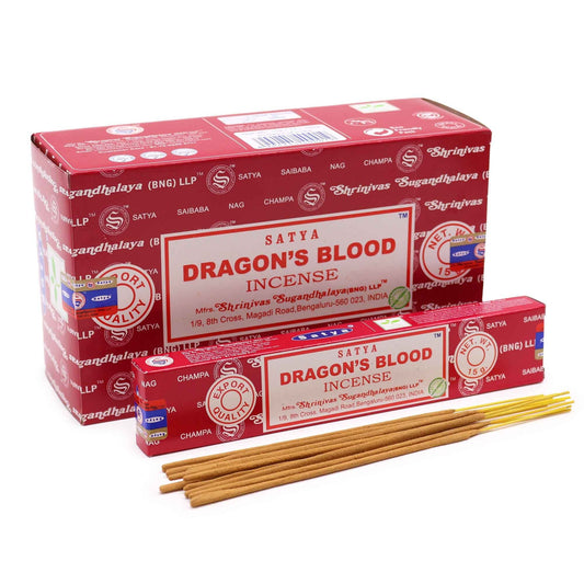 Satya Incense 15gm -  Dragon Blood - Herbalshire Handmade Herbal Products