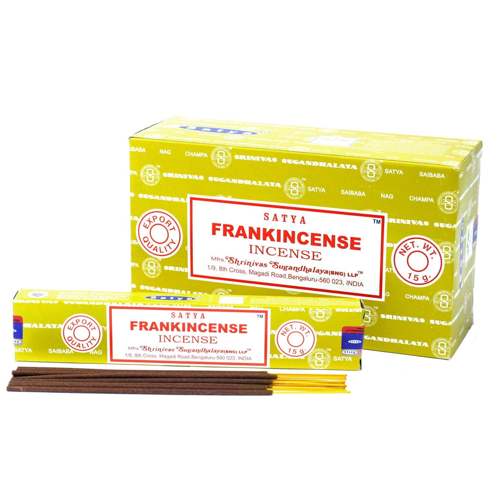 Satya Incense 15gm -  Frankincense - Herbalshire Handmade Herbal Products