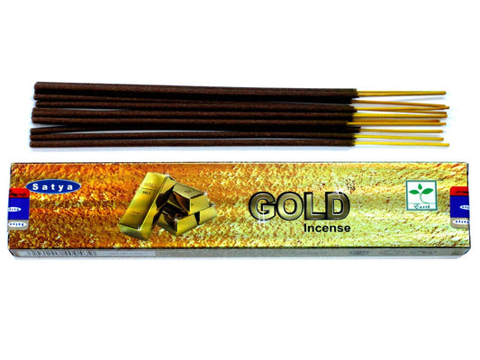 Satya Incense 15gm -  Gold - Herbalshire Handmade Herbal Products