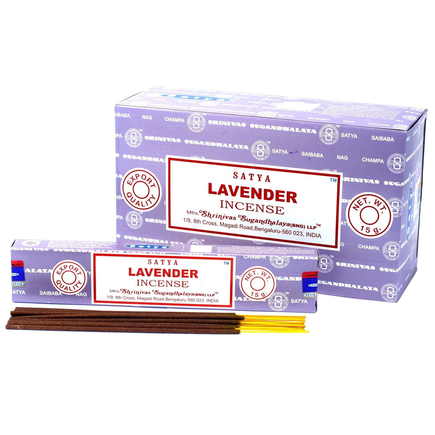Satya Incense 15gm -  Lavender - Herbalshire Handmade Herbal Products