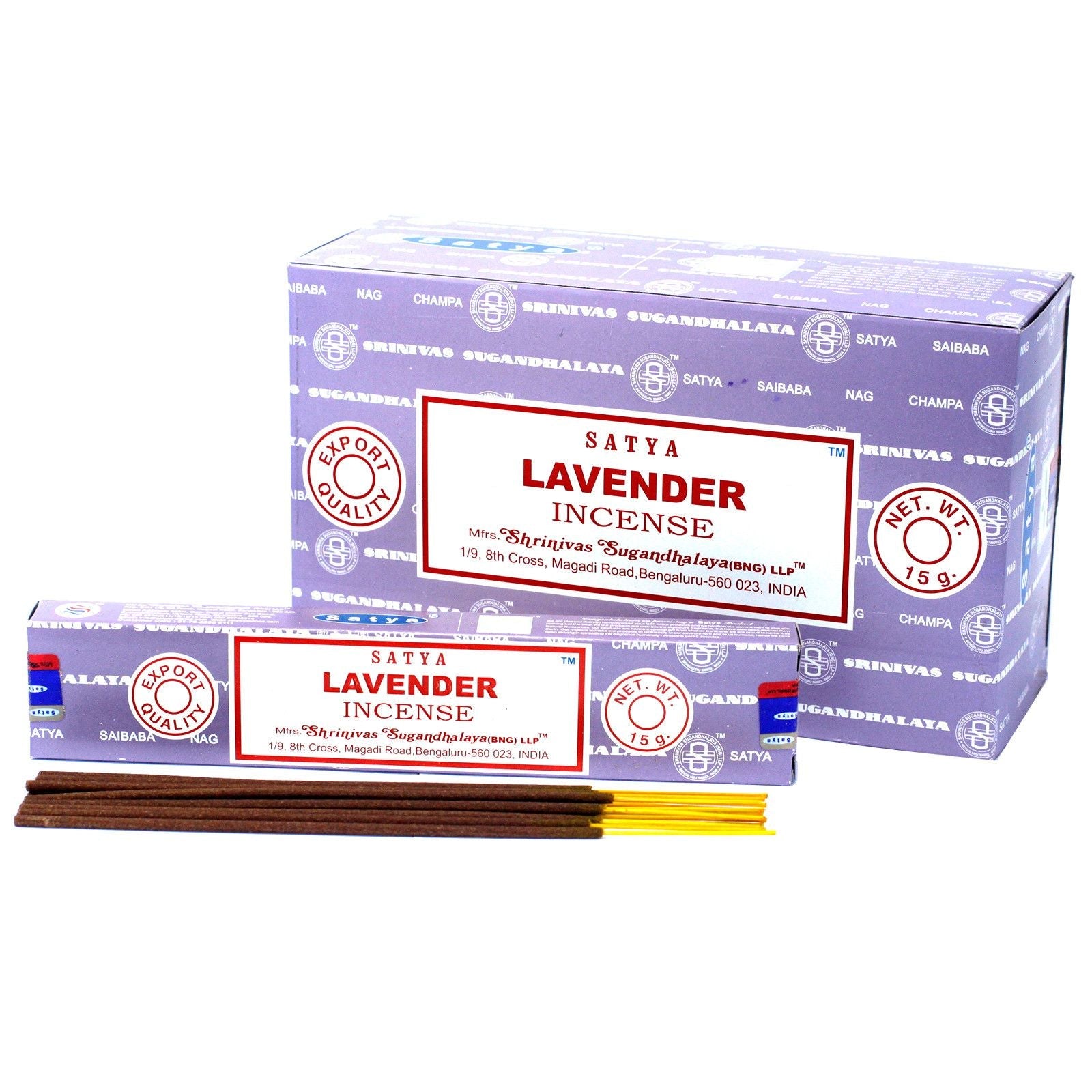 Satya Incense 15gm -  Lavender - Herbalshire Handmade Herbal Products