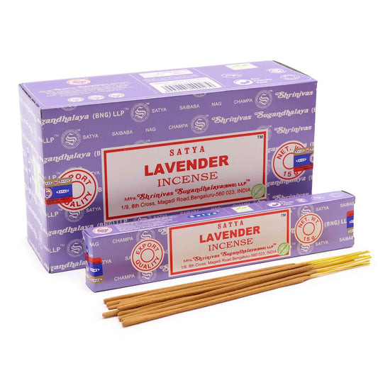Satya Incense 15gm -  Lavender - Herbalshire Handmade Herbal Products