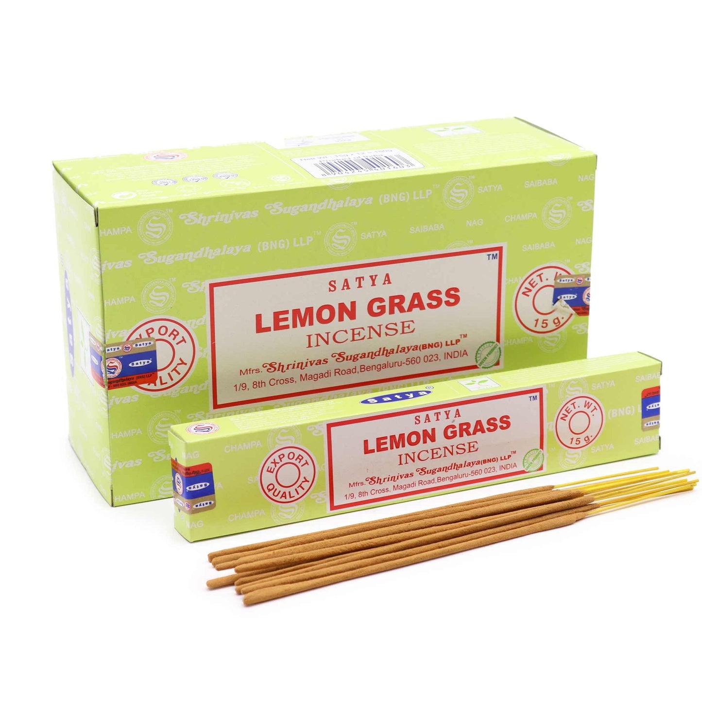 Satya Incense 15gm -  Lemongrass - Herbalshire Handmade Herbal Products
