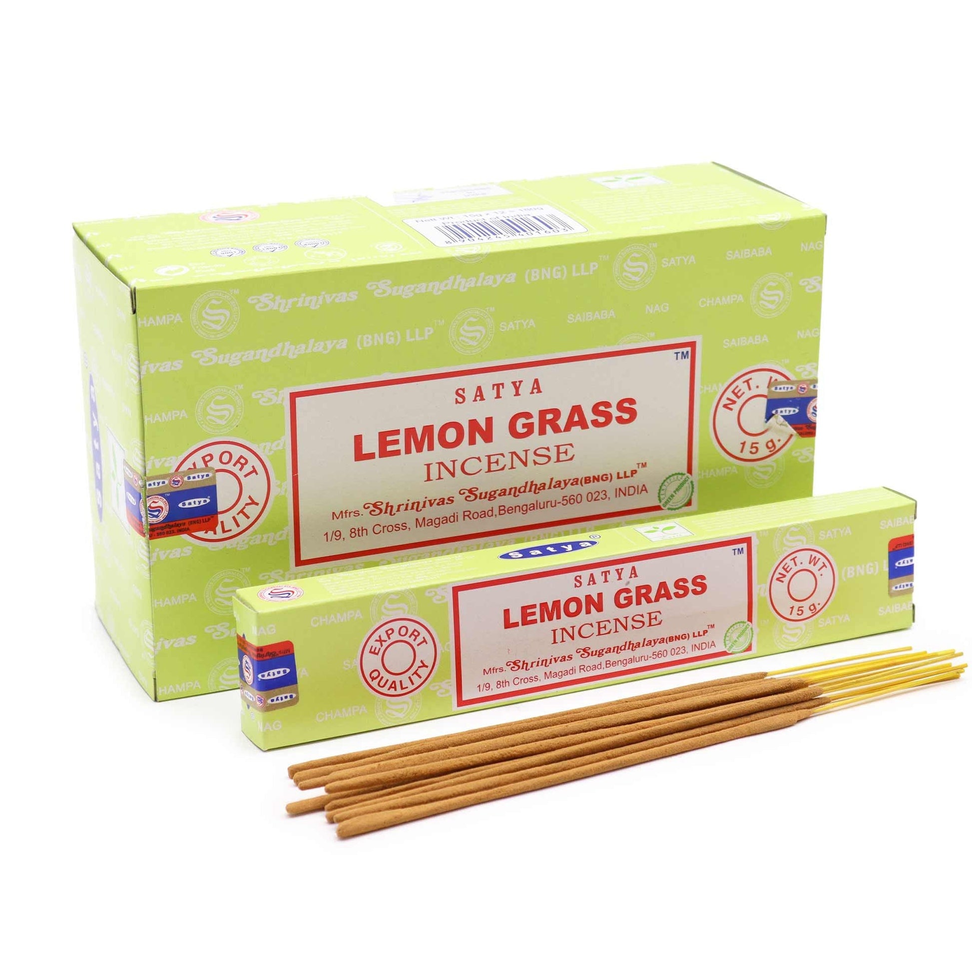 Satya Incense 15gm -  Lemongrass - Herbalshire Handmade Herbal Products
