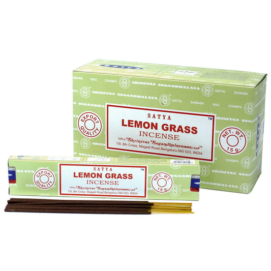 Satya Incense 15gm -  Lemongrass - Herbalshire Handmade Herbal Products