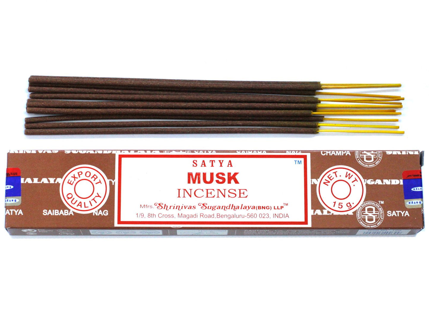 Satya Incense 15gm -  Musk - Herbalshire Handmade Herbal Products