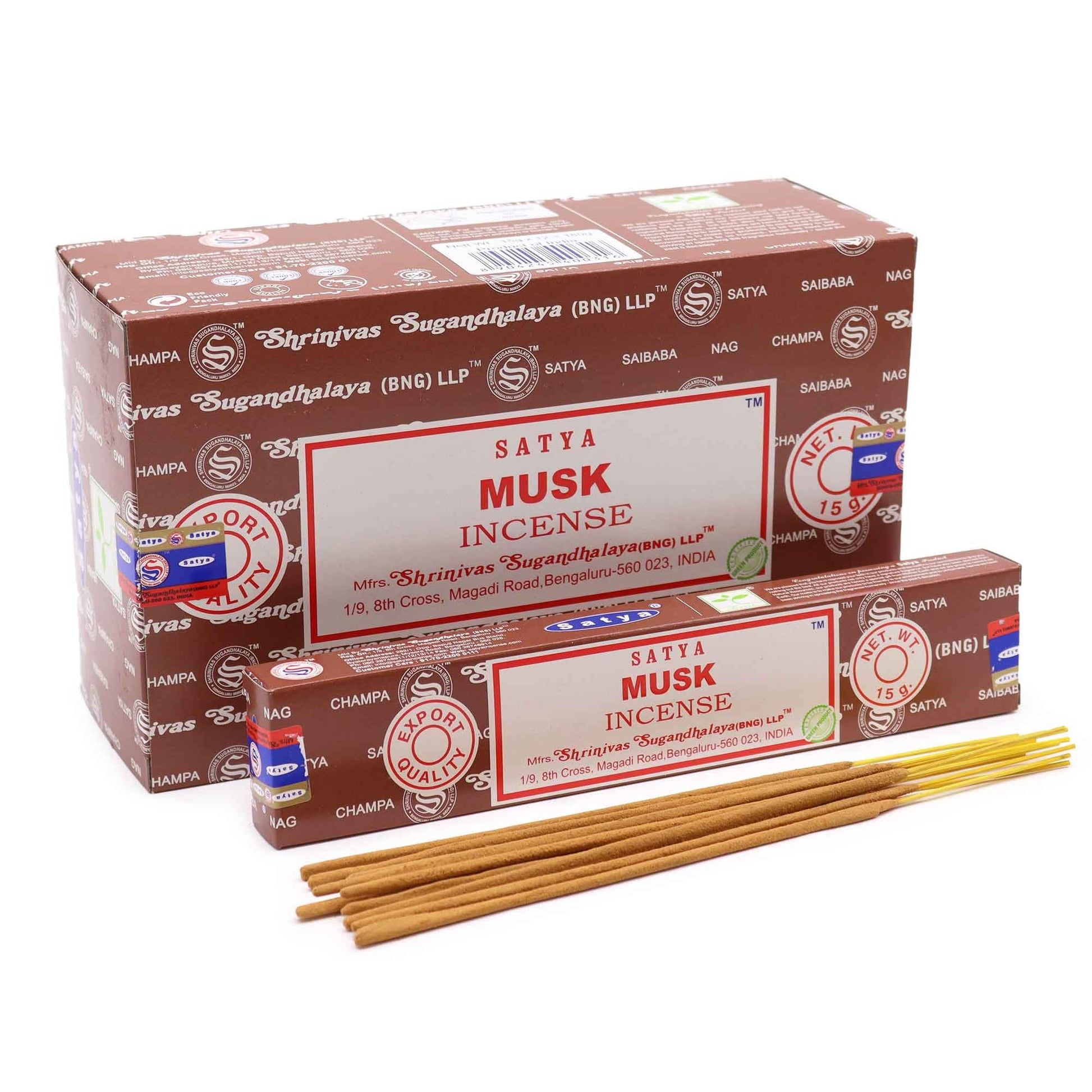 Satya Incense 15gm -  Musk - Herbalshire Handmade Herbal Products