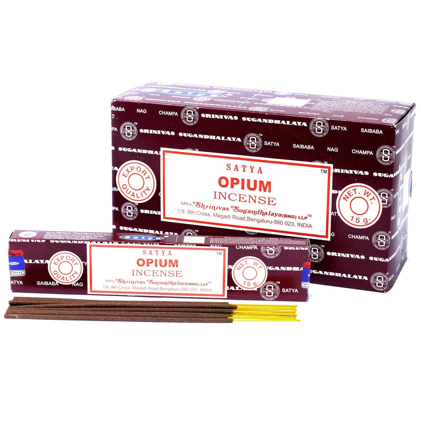 Satya Incense 15gm -  Opium - Herbalshire Handmade Herbal Products