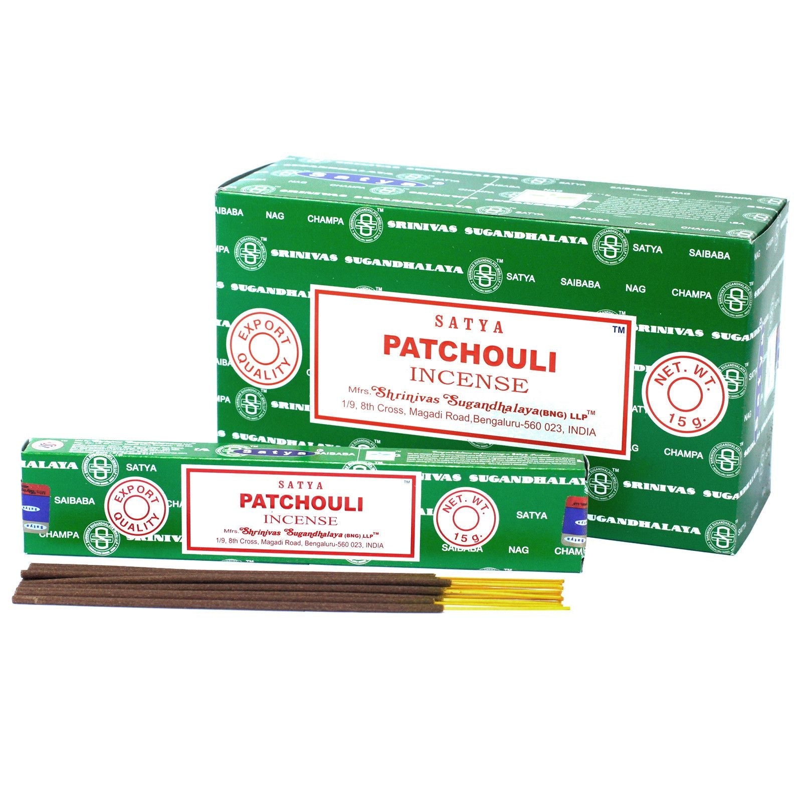Satya Incense 15gm -  Patchouli - Herbalshire Handmade Herbal Products
