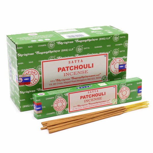 Satya Incense 15gm -  Patchouli - Herbalshire Handmade Herbal Products