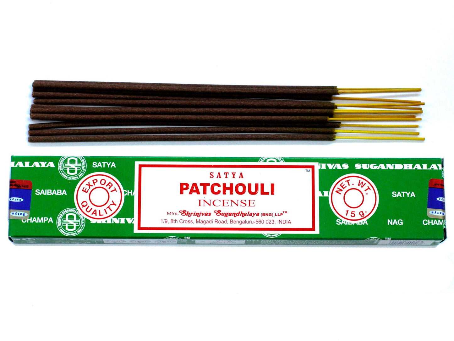 Satya Incense 15gm -  Patchouli - Herbalshire Handmade Herbal Products