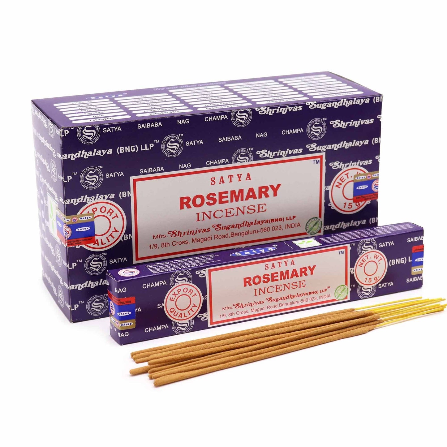 Satya Incense 15gm -  Rosemary - Herbalshire Handmade Herbal Products