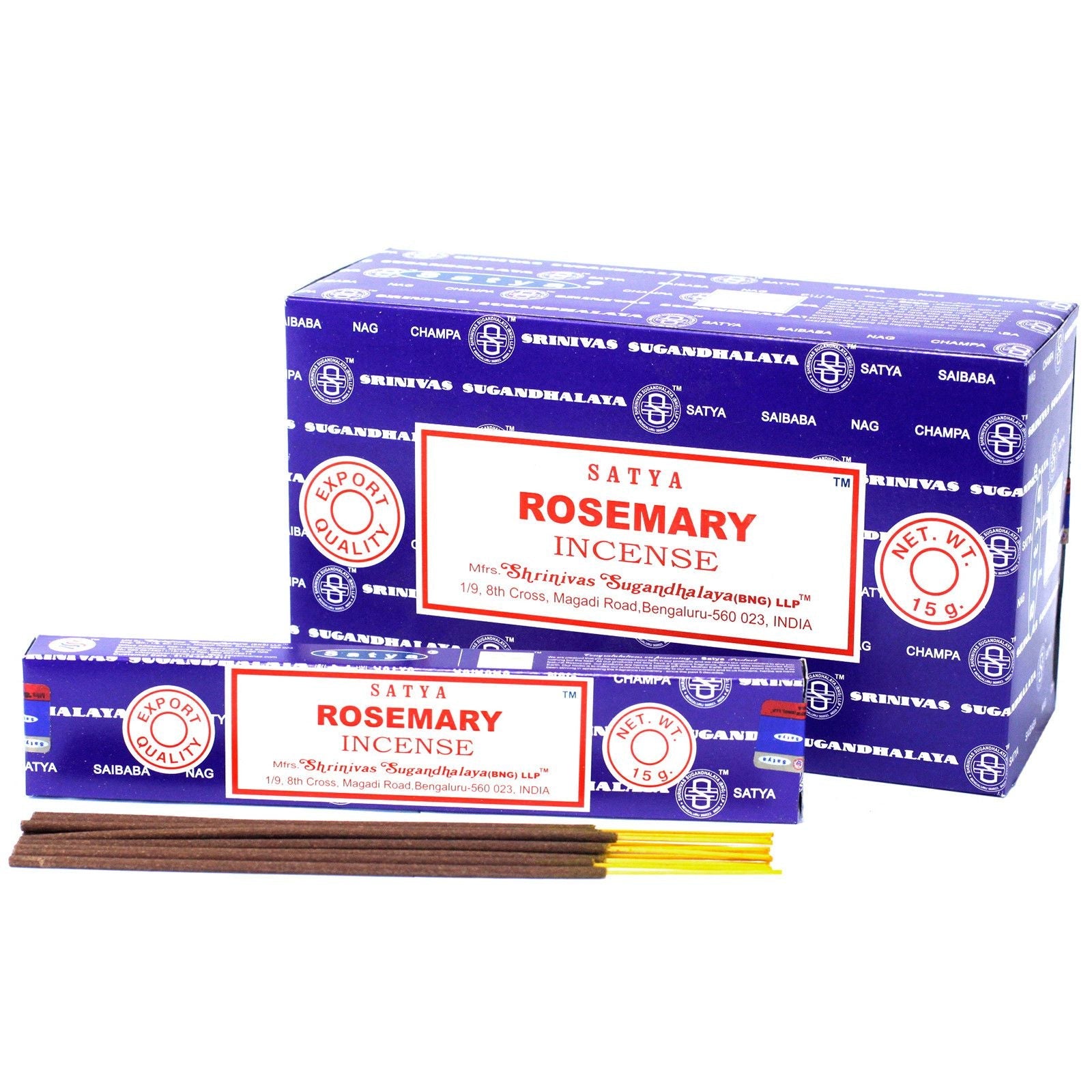 Satya Incense 15gm -  Rosemary - Herbalshire Handmade Herbal Products