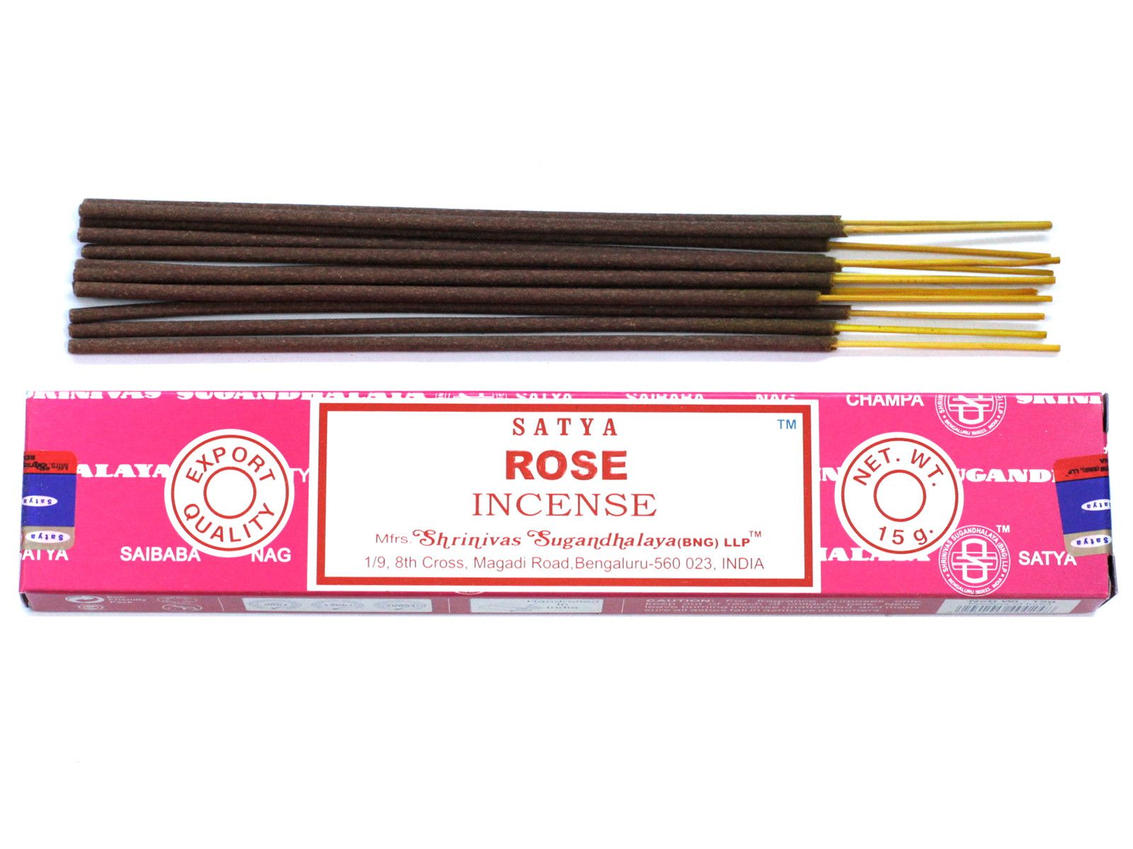 Satya Incense 15gm -  Rose - Herbalshire Handmade Herbal Products