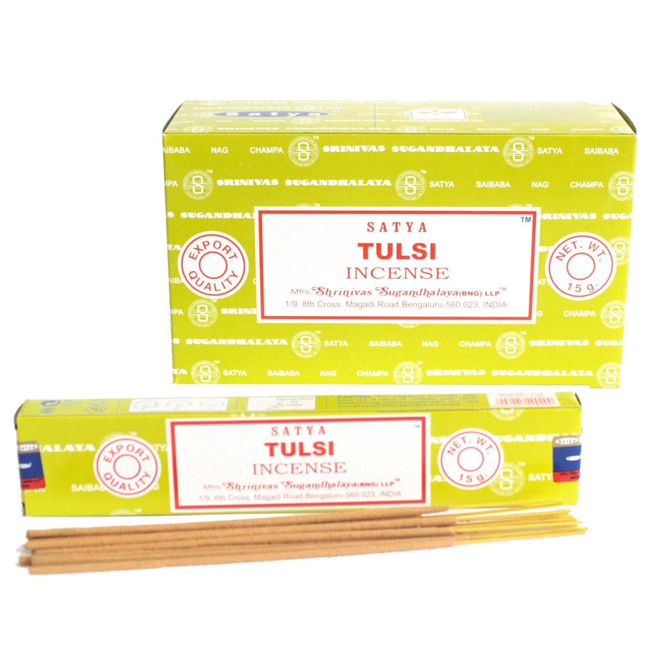 Satya Incense 15gm -  Tulsi - Herbalshire Handmade Herbal Products