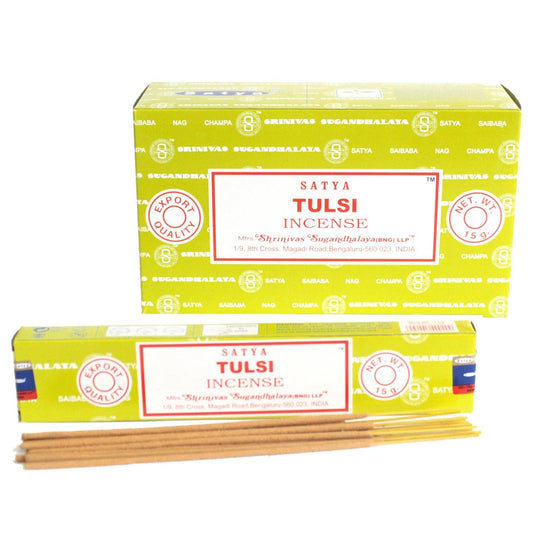 Satya Incense 15gm -  Tulsi - Herbalshire Handmade Herbal Products