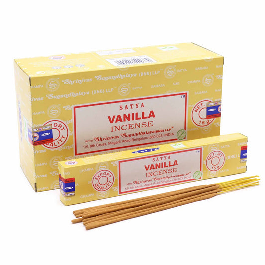 Satya Incense 15gm -  Vanilla - Herbalshire Handmade Herbal Products