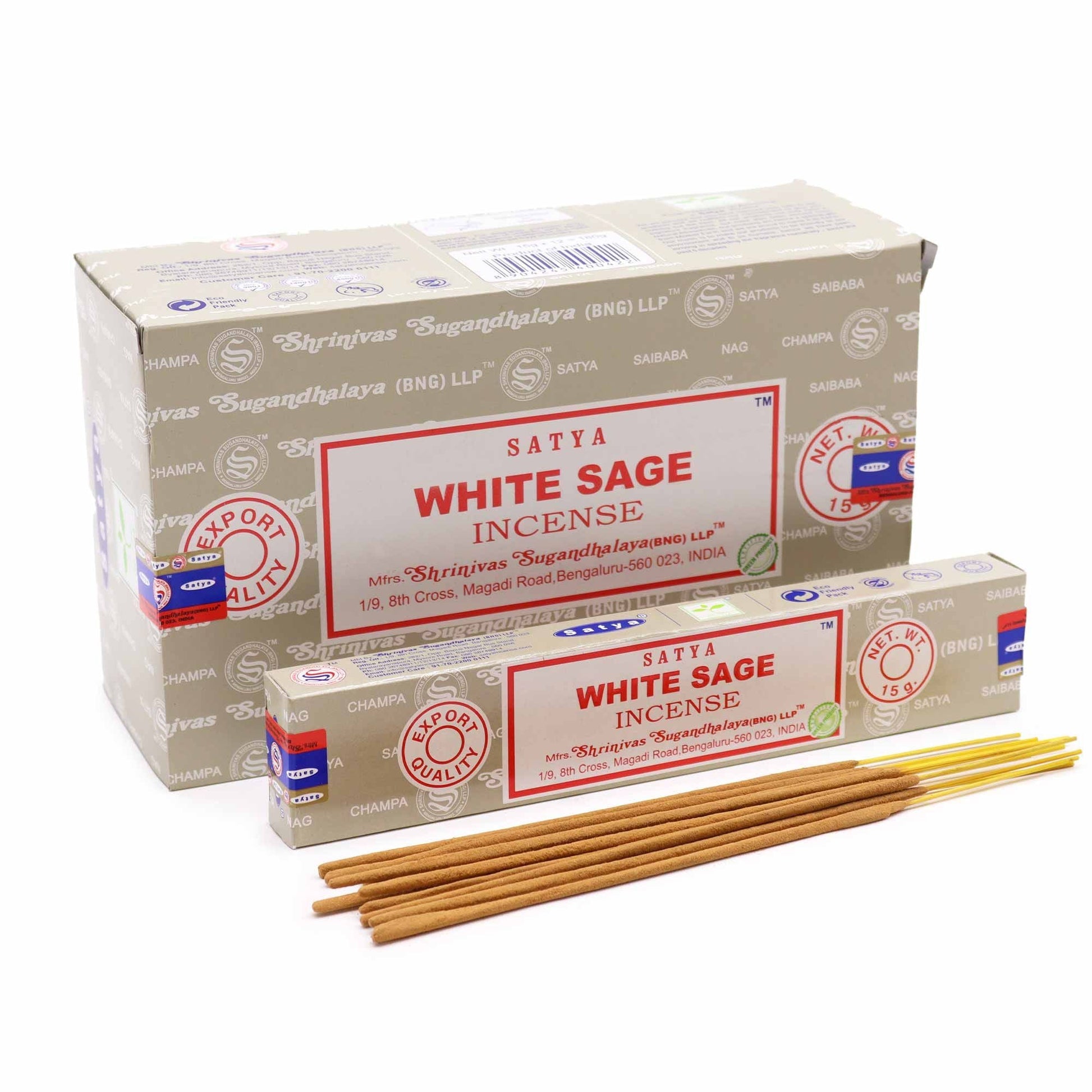 Satya Incense 15gm -  White Sage - Herbalshire Handmade Herbal Products