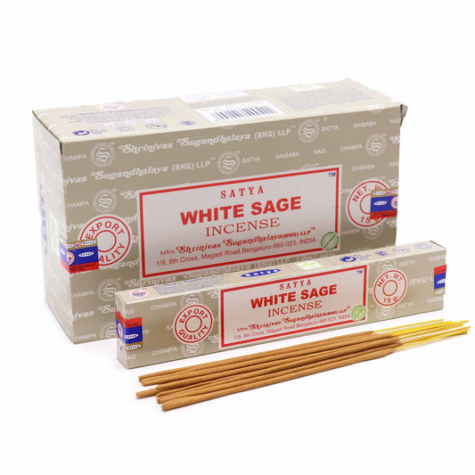 Satya Incense 15gm -  White Sage - Herbalshire Handmade Herbal Products