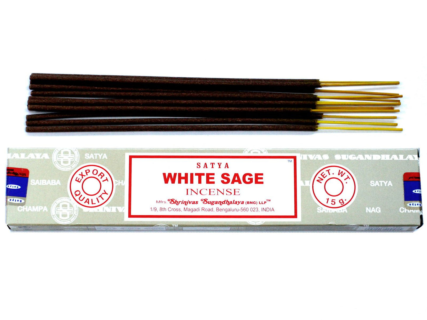 Satya Incense 15gm -  White Sage - Herbalshire Handmade Herbal Products