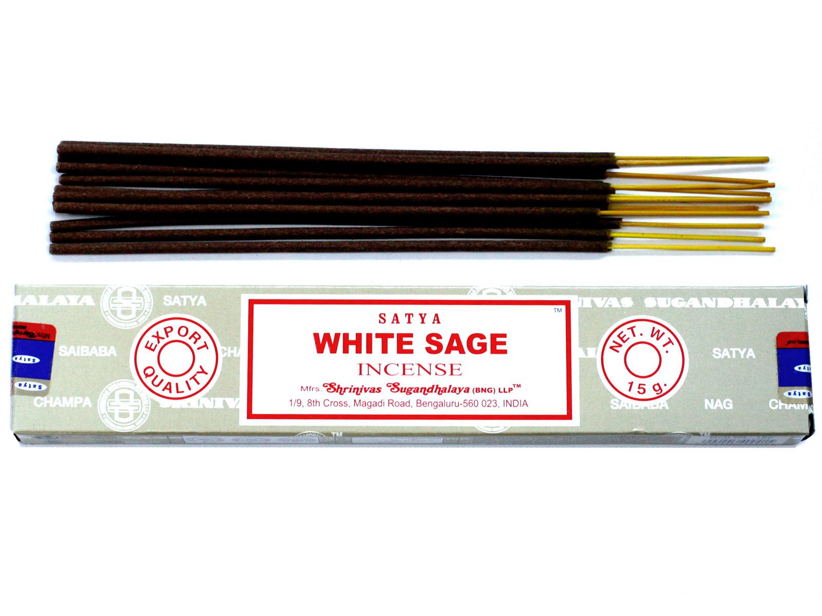 Satya Incense 15gm -  White Sage - Herbalshire Handmade Herbal Products