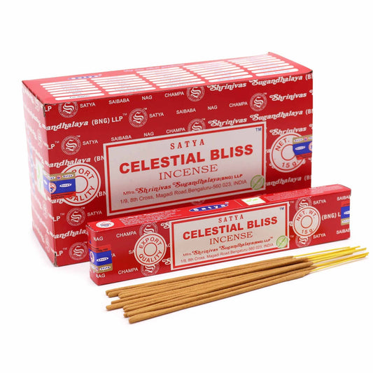 Satya Incense Sticks 15g - Celestial Bliss - Herbalshire Handmade Herbal Products