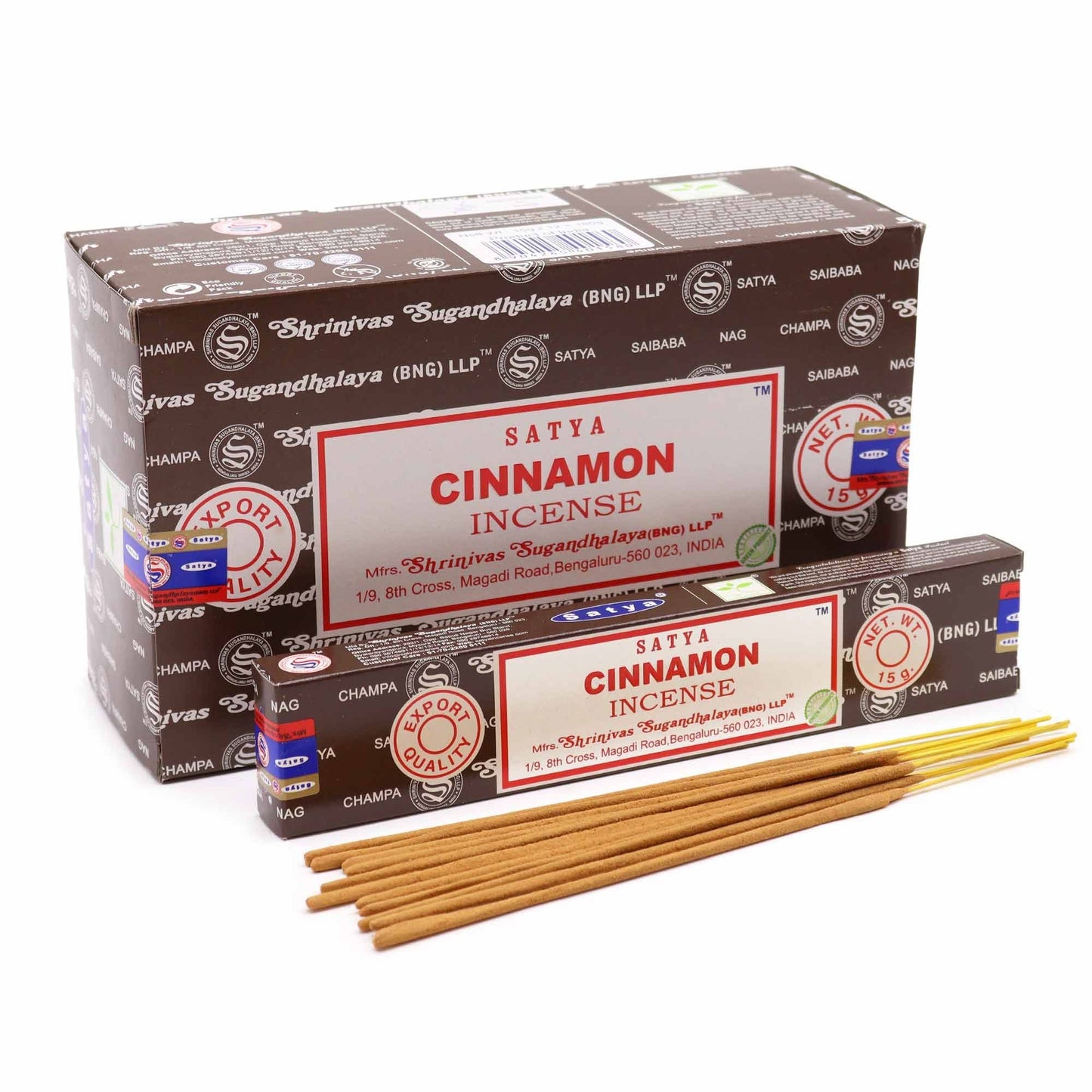 Satya Incense Sticks 15g - Cinnamon - Herbalshire Handmade Herbal Products