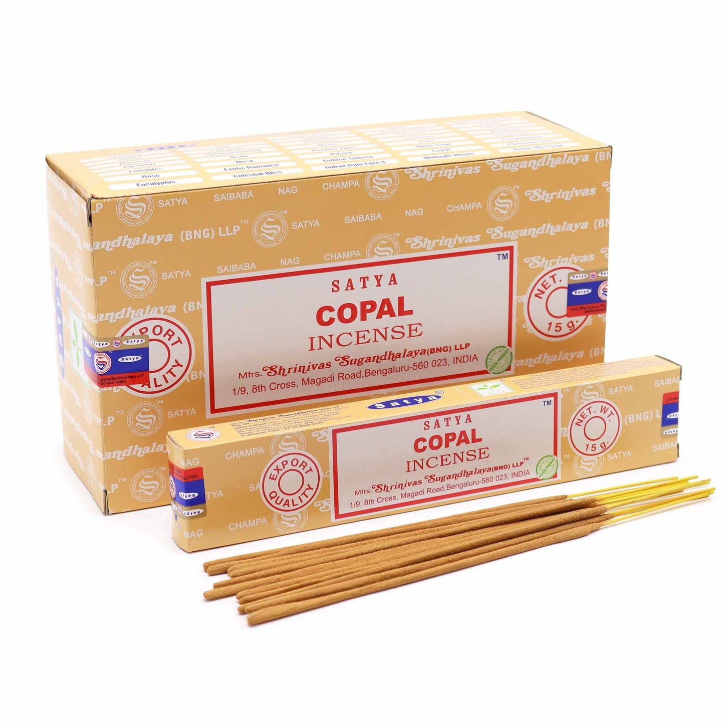 Satya Incense Sticks 15g - Copal - Herbalshire Handmade Herbal Products