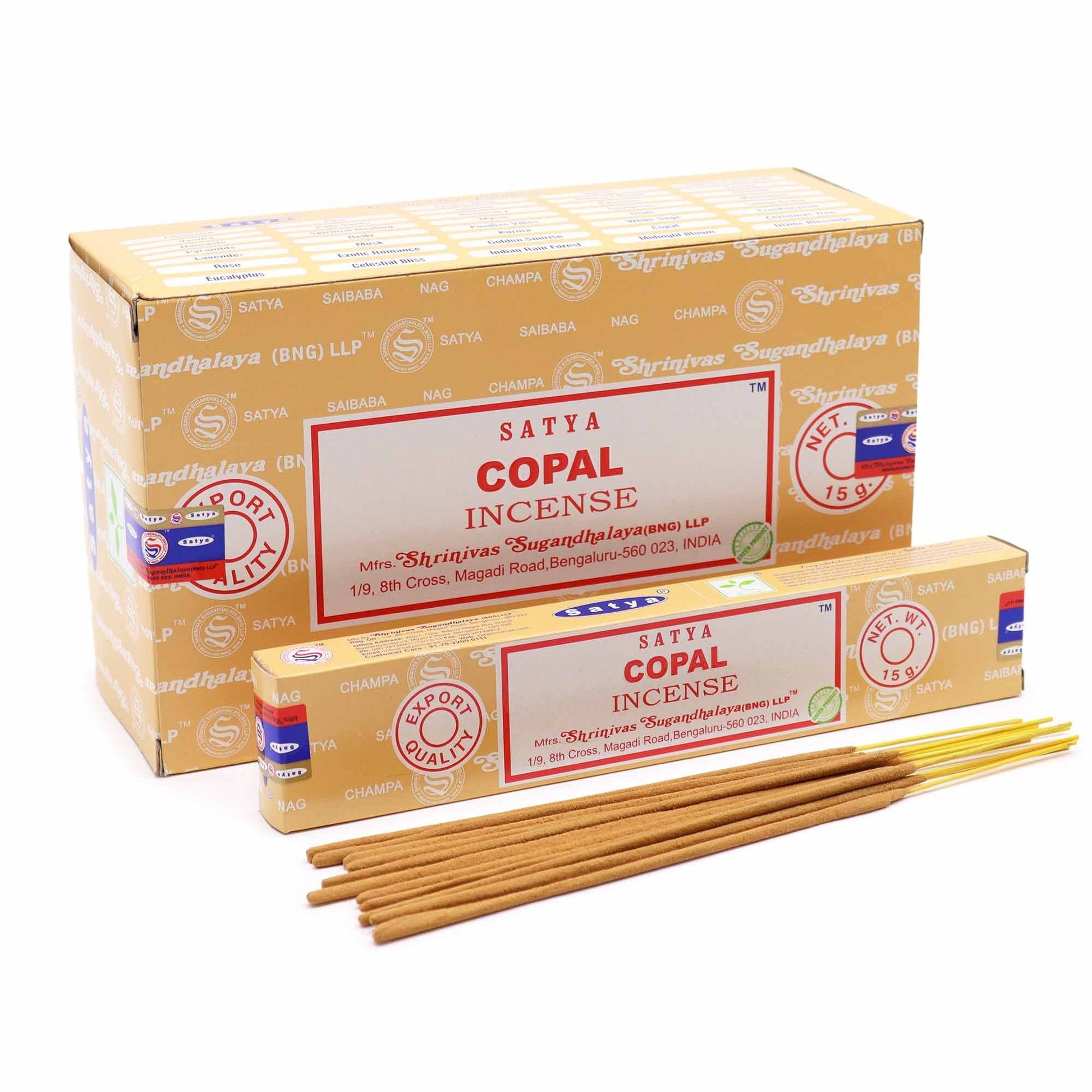 Satya Incense Sticks 15g - Copal - Herbalshire Handmade Herbal Products