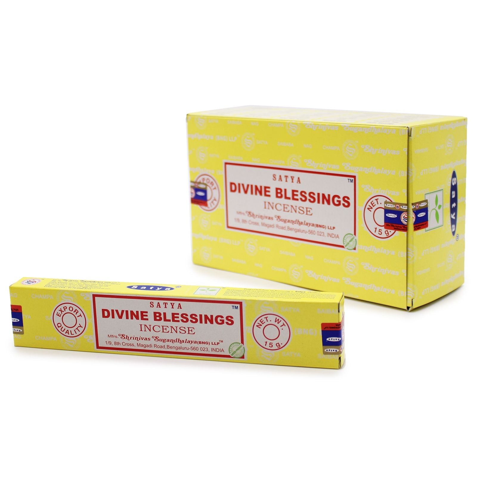 Satya Incense Sticks 15g - Divine Blessing - Herbalshire Handmade Herbal Products