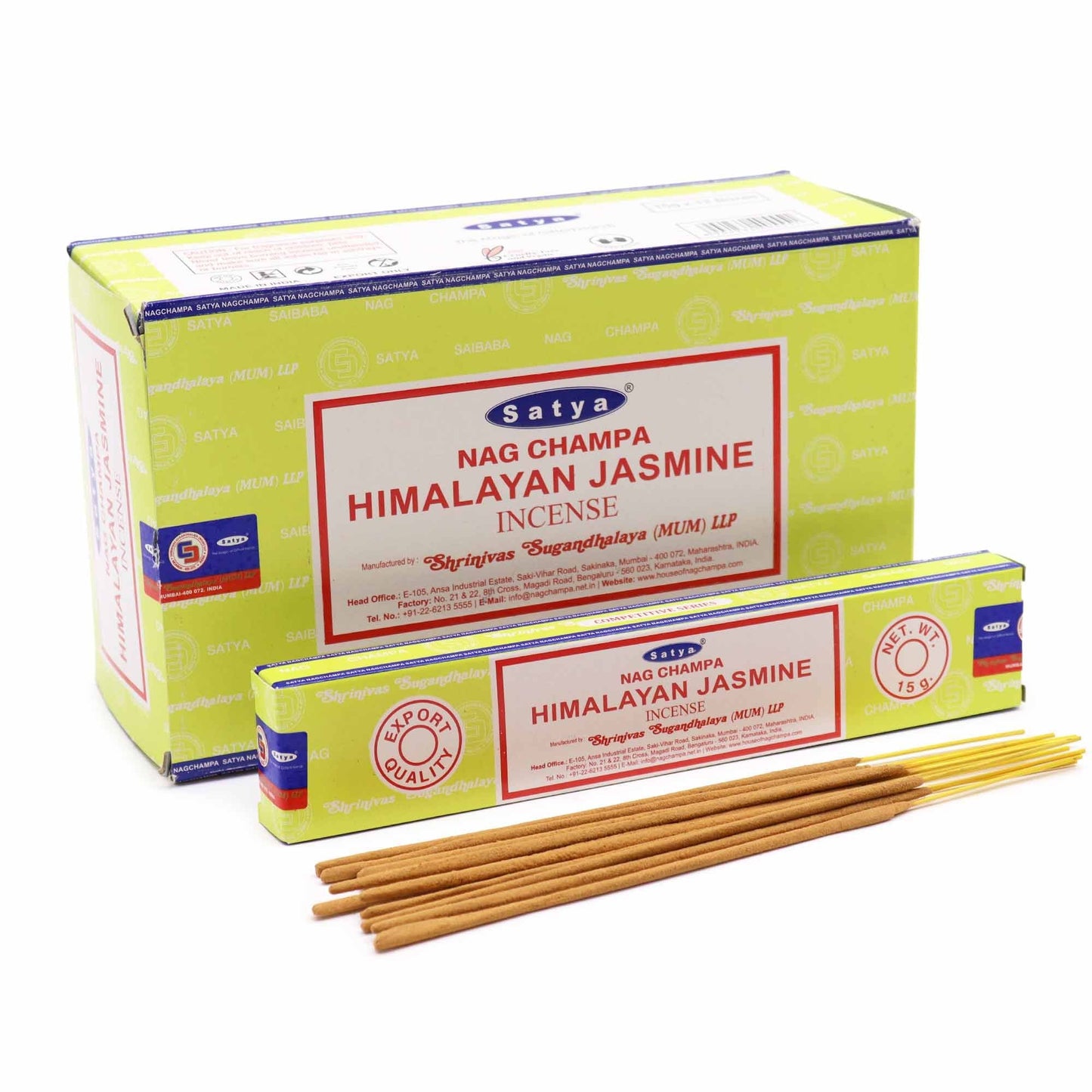 Satya Incense Sticks 15g - Himalayan Jasmine - Herbalshire Handmade Herbal Products
