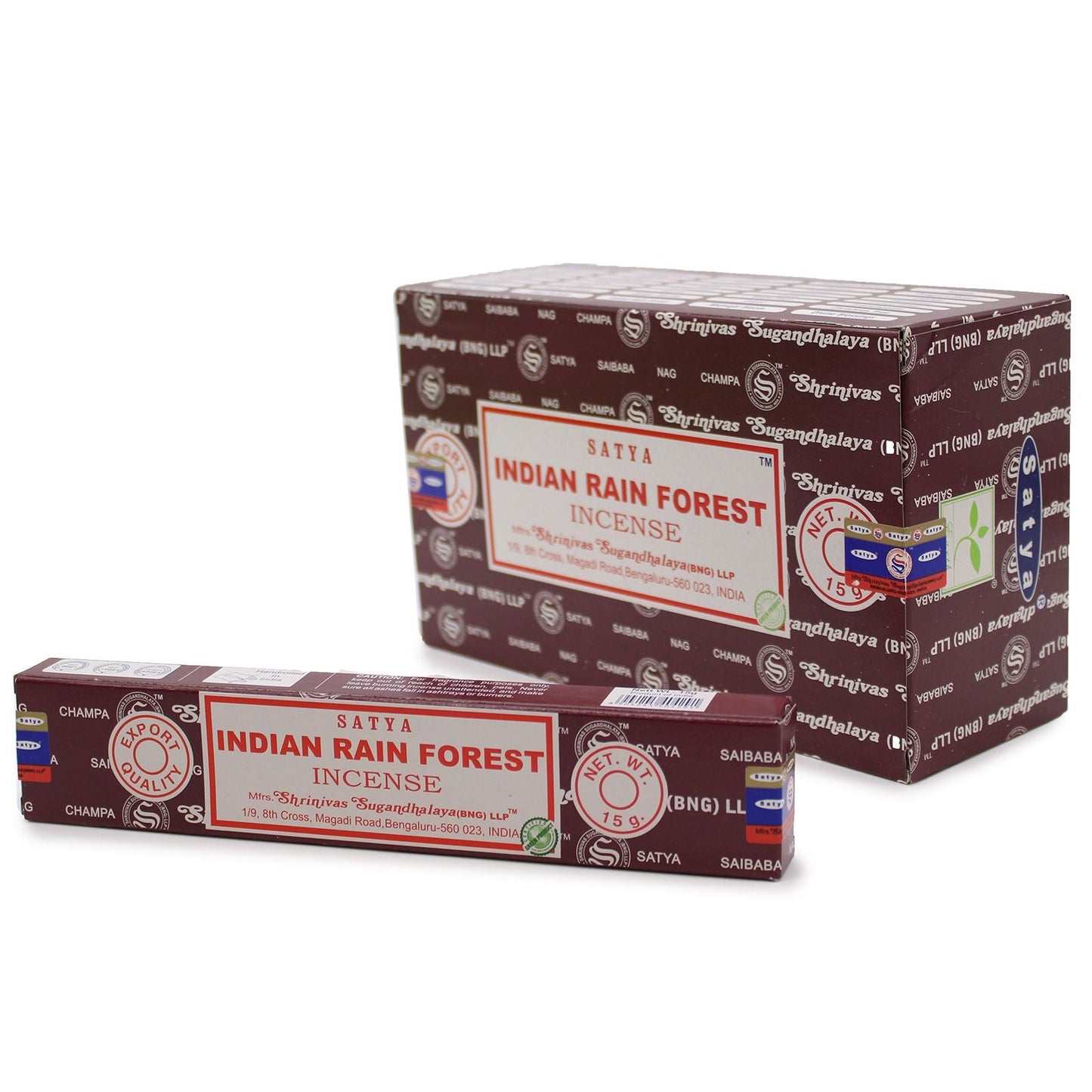 Satya Incense Sticks 15g - Indian Rain Forest - Herbalshire Handmade Herbal Products