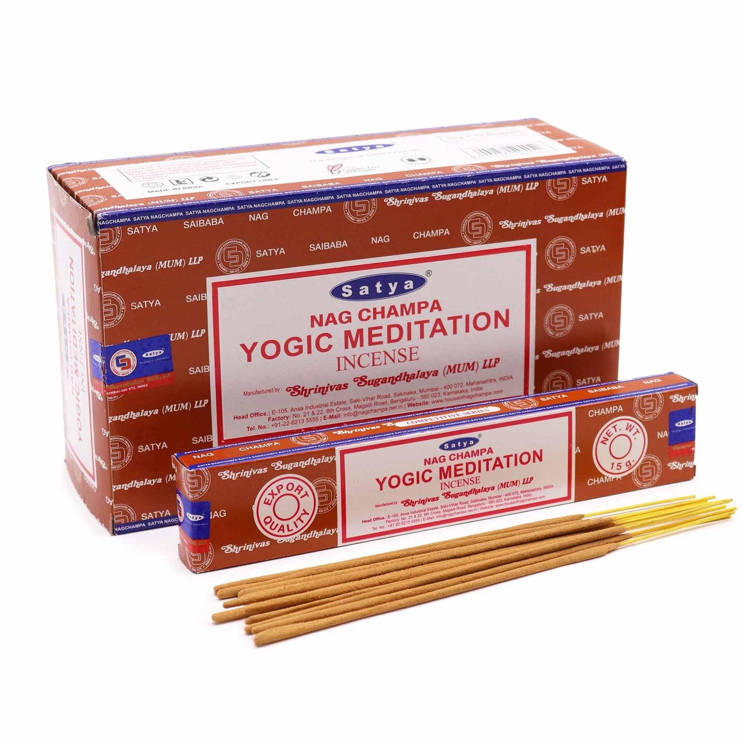 Satya Incense Sticks 15g - Yogic Meditation - Herbalshire Handmade Herbal Products