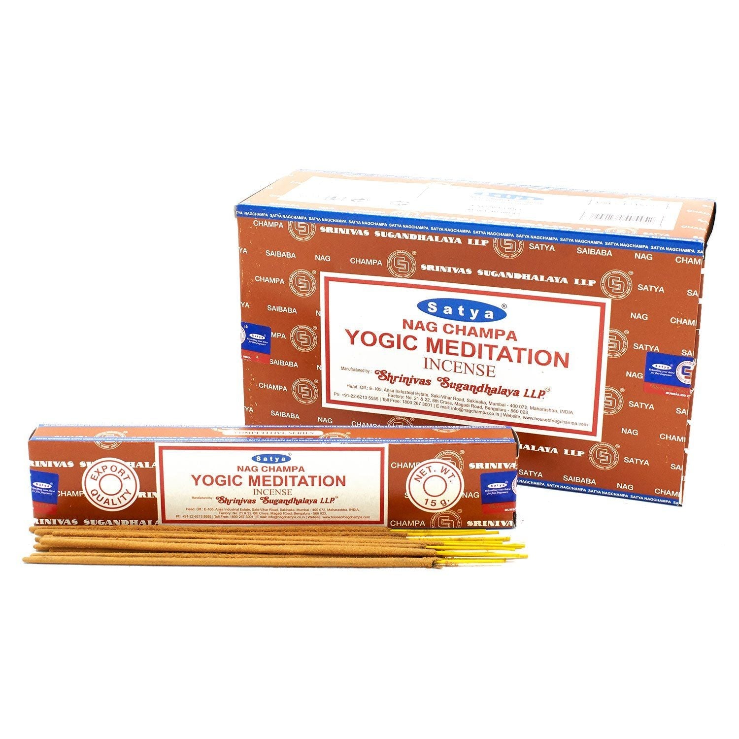 Satya Incense Sticks 15g - Yogic Meditation - Herbalshire Handmade Herbal Products