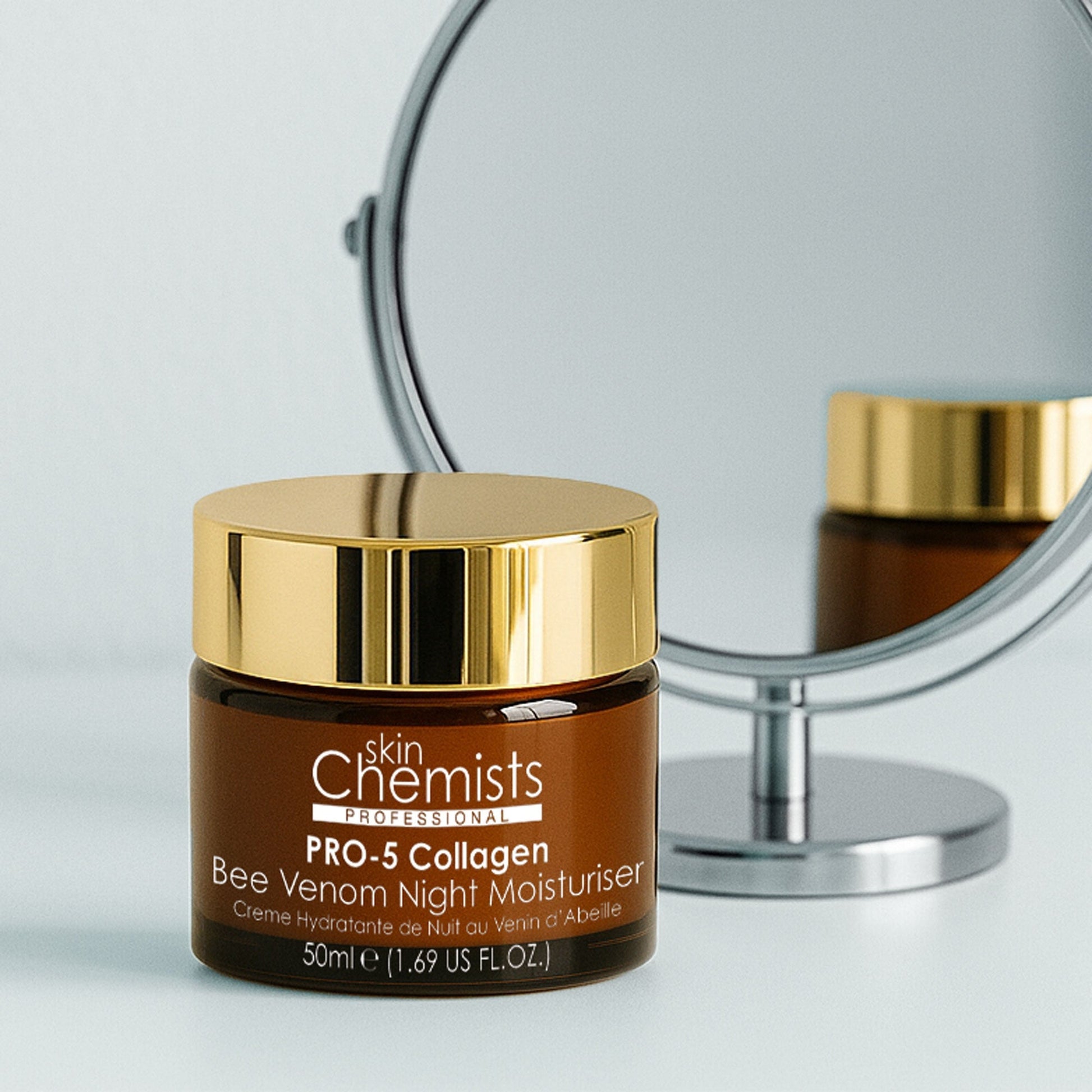 SC Pro - 5 Collagen Bee Venom Night Moisturiser 50ml - Herbalshire Handmade Herbal Products