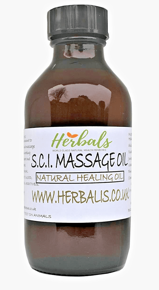SCIATICA & NERVE PAIN RELIEF OIL HERBAL MASSAGE OIL FOR NERVES MUSCLES & JOINTS - Herbalshire Handmade Herbal Products