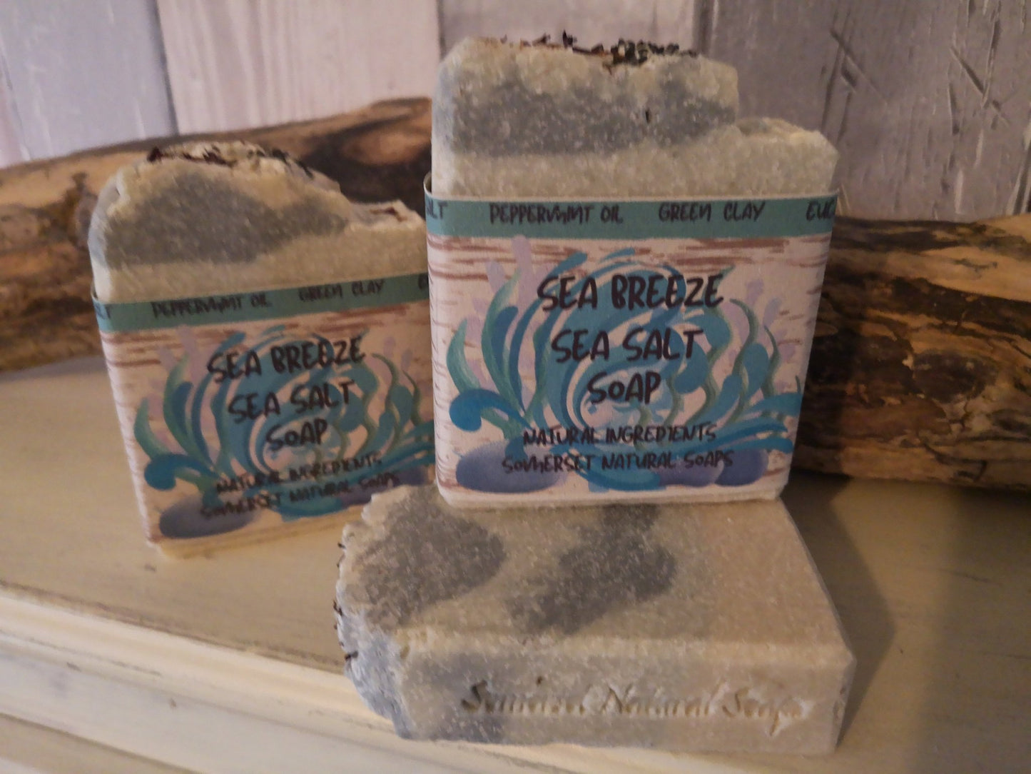 Sea Breeze Sea Salt Soap - Herbalshire Handmade Herbal Products