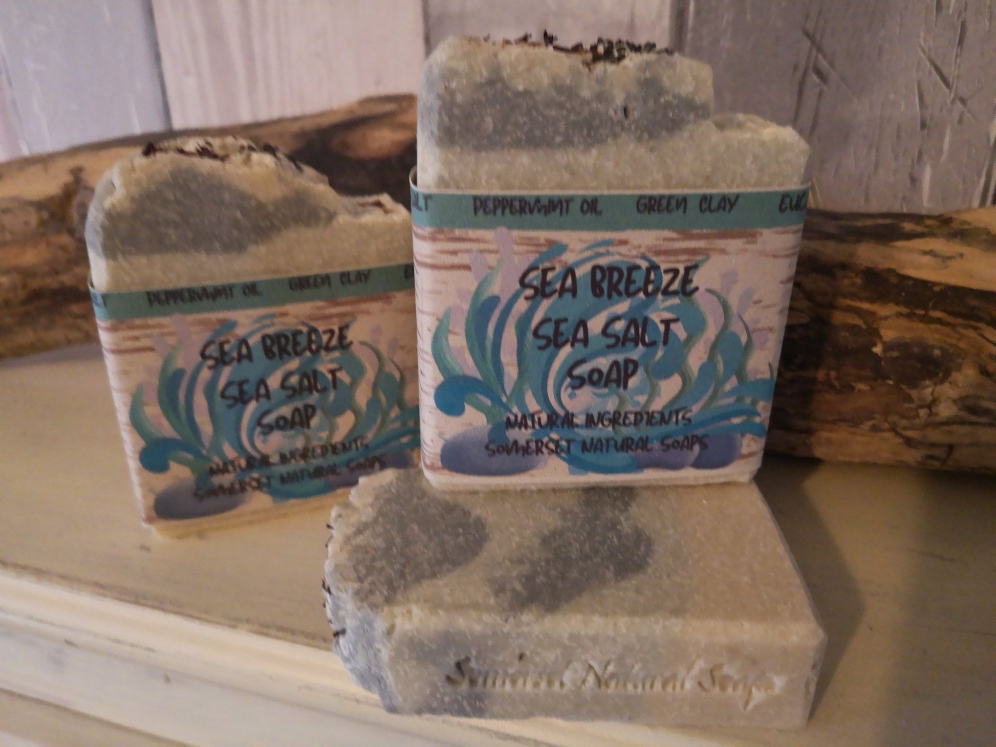Sea Breeze Sea Salt Soap - Herbalshire Handmade Herbal Products