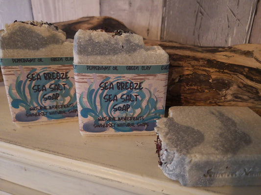 Sea Breeze Sea Salt Soap - Herbalshire Handmade Herbal Products