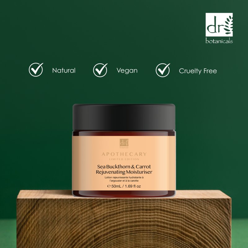 Sea Buckthorn & Carrot Rejuvenating Moisturiser 50ml - Herbalshire Handmade Herbal Products