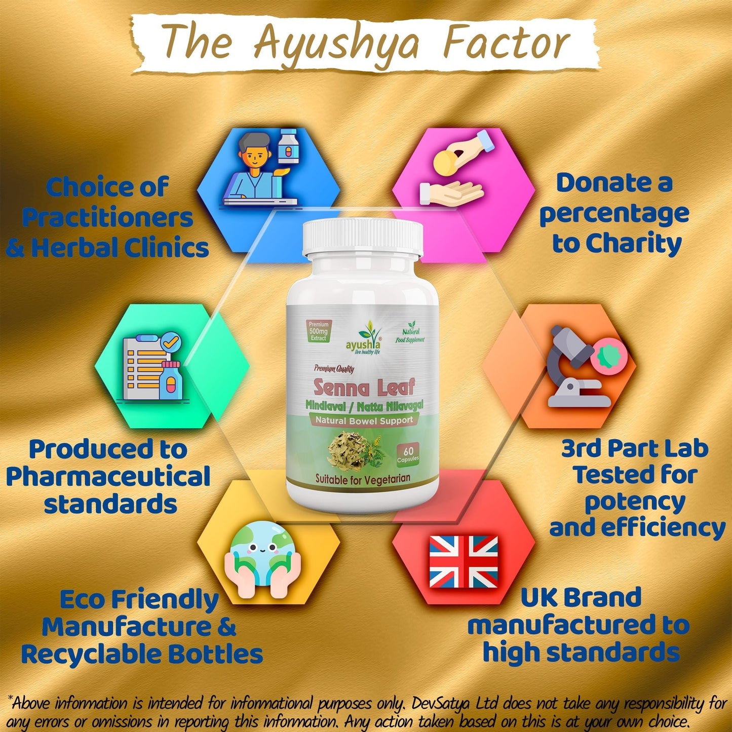 Senna Leaf Capsule (Cassia angustifolia) - Herbalshire Handmade Herbal Products