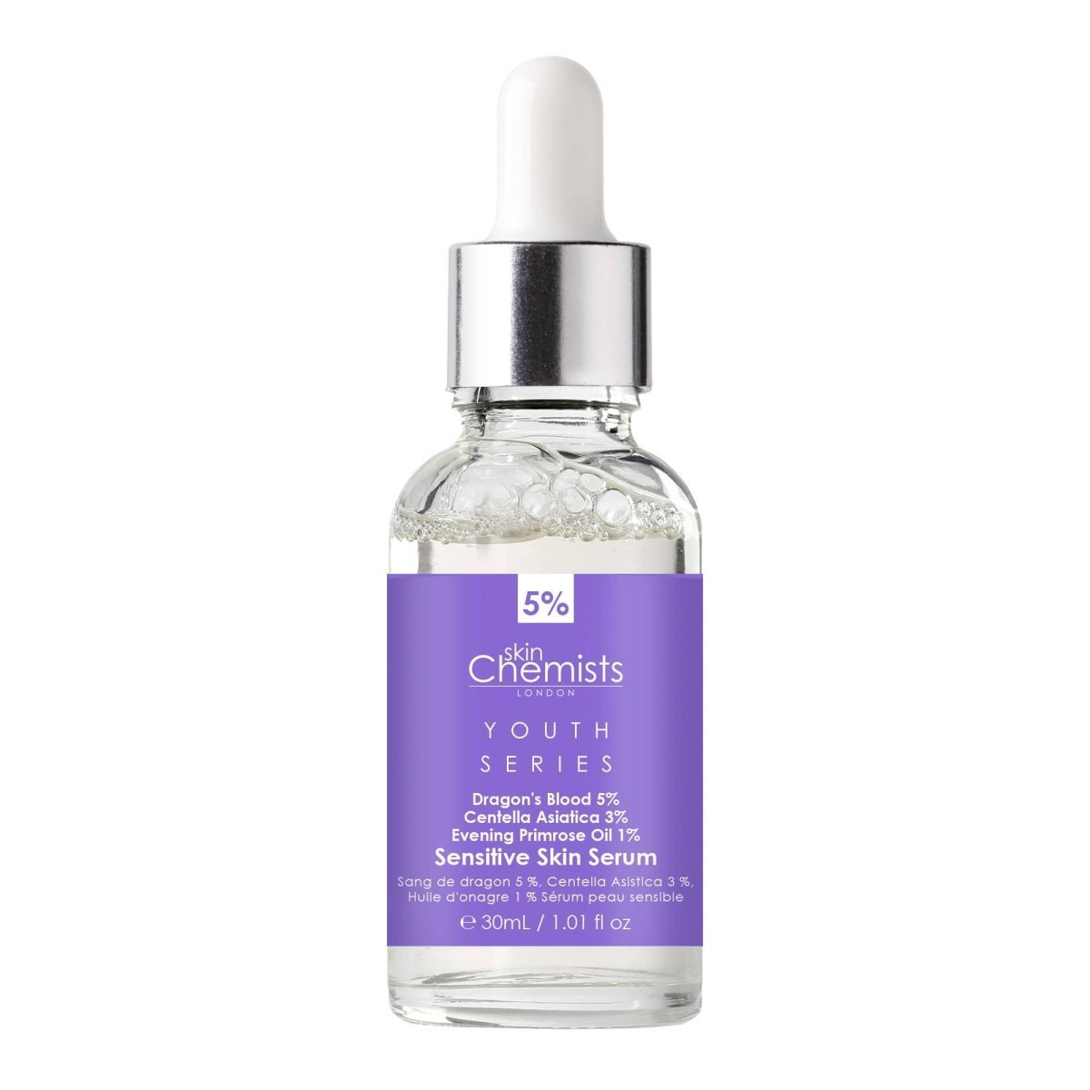 Sensitive Skin Serum Dragon's Blood 5%, Centella Asistica 3%, Evening Primrose Oil 1% 30ml - Herbalshire Handmade Herbal Products