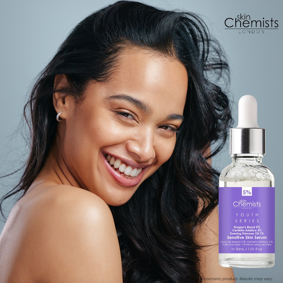 Sensitive Skin Serum Dragon's Blood 5%, Centella Asistica 3%, Evening Primrose Oil 1% 30ml - Herbalshire Handmade Herbal Products